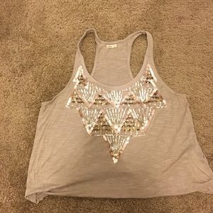 Hollister sequin tank top